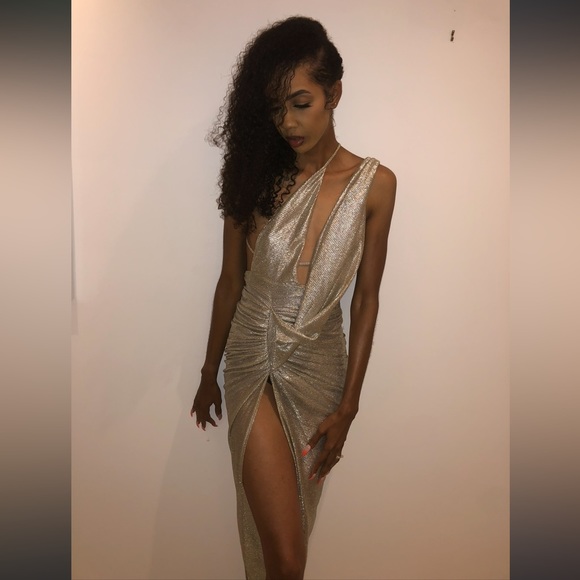 SCK The Label Silver Multi-way Backless Dress - Picture 2 of 5